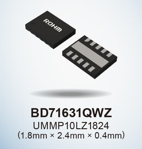 ROHM開發(fā)出充電控制IC“BD71631QWZ”，支持新型二次電池等低電壓充電 ~非常適用于搭載二次電池的可穿戴設(shè)備和小而薄的物聯(lián)網(wǎng)設(shè)備等應(yīng)用~